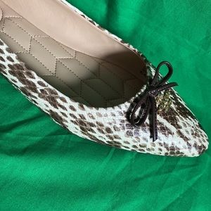 Coach Annabel Ballet Flats, 7, Ivory